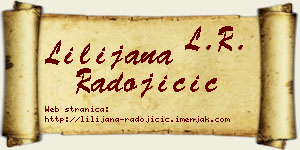 Lilijana Radojičić vizit kartica